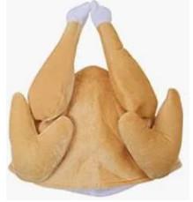 Quality Plush Turkey Hat Drumstick Headbands Turkey Legs Drumstick Boppers For Halloween Thanksgiving Accessories wholesale