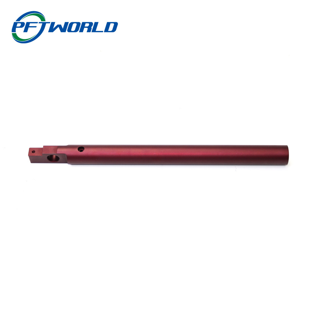 Aluminum Turning Parts Precision CNC Metal Milling Red Anodized Machined Auto
