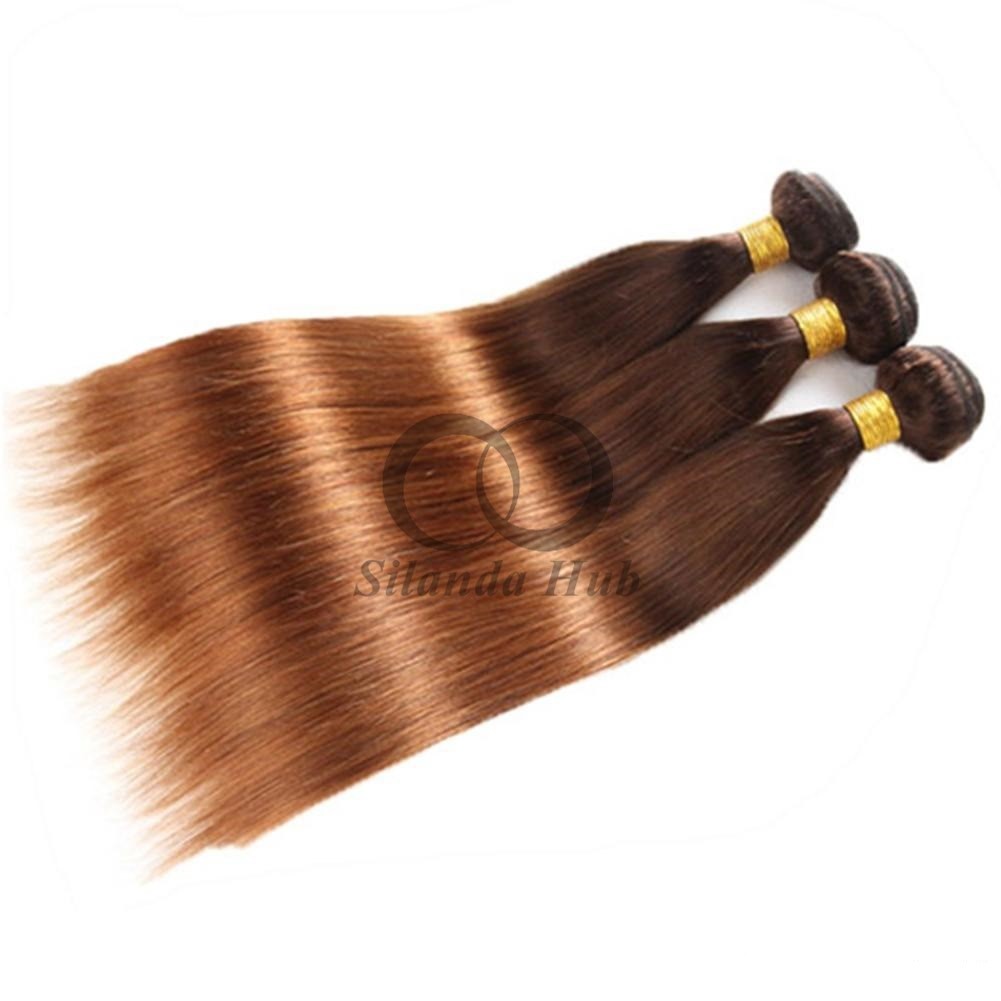 #T4/30 Straight Remy Human Hair Bundles Sew In Weave Bundles Brazilian Bundle Deals