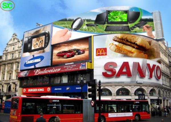 P25 Outdoor Advertising LED Screens , Full Color LED Display for Advertisement