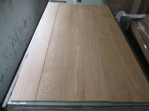 Quality Quality slight brushed White Oak wide plank flooring with natural lacquer wholesale