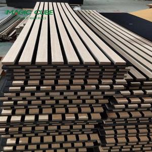 Quality Decorative Wood Slat Acoustic Wall Panels Polyester Acoustic Panel Insulation wholesale
