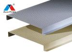 Perforated Aluminium Strip Ceiling , Suspended Linear Metal Ceiling System