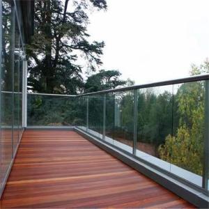 Customized Aluminum Glass Fence for Space Saving Modern Installation