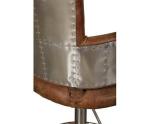 Vintage Aviator Aluminum Bar Chair