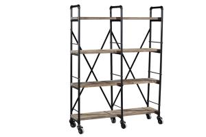 Quality High End Home Office Bookcase , Open Bookcase Shelving Solid Wood Decoration Rack wholesale
