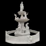 Garden stone fountain carving statue water fountain white marble sculpture