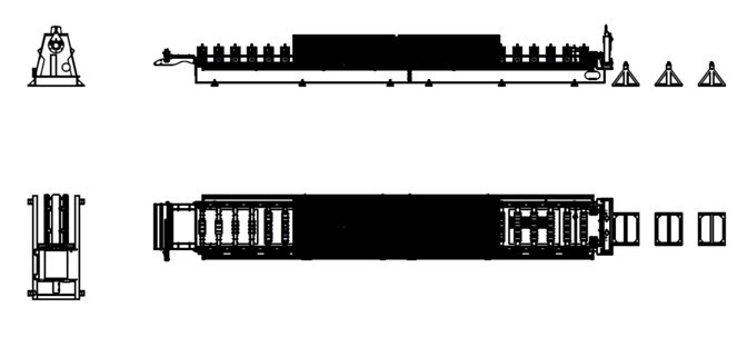 Spandeck Roof Forming Machine, Malaysia/ Indonesia popular size, high precision cut to length control