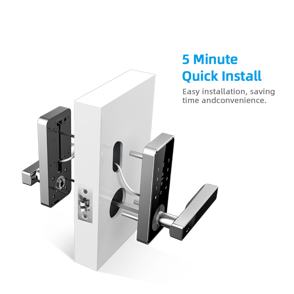 OEM Smart Code Door Lock For Home / Outdoor Fingerprint Digital Wireless Latch Lock