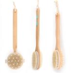 Eco Friendly Spa Wooden Long Handled Bath Brush Body Smoother For Dry Skin