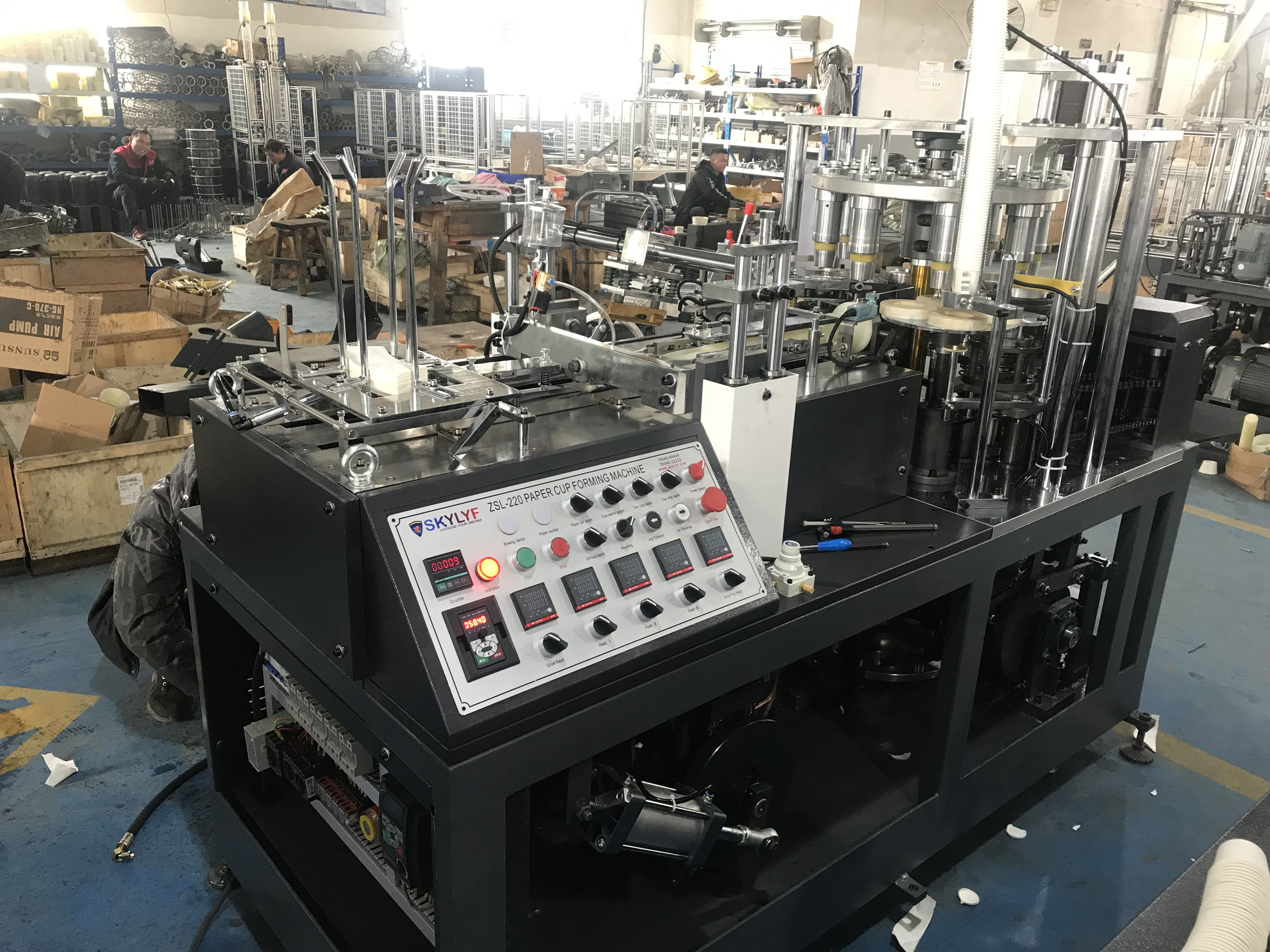Paper Specification 150-350 GSM Single/Double PE Coated Paper Fully Automatic Disposable Paper Cup Forming Machine in Korea