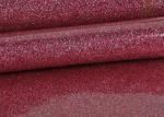 1.38m PVC Shinning Pink Glitter Pvc Fabric Leather With Cloth Bottom