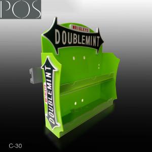 Quality Colorful two tiers acrylic counter top display/table display for show chewing wholesale