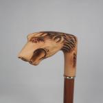 Finely Craft Antique Wooden Umbrella Handle Animal Design With No Burrs