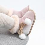 Hot selling Flannel Winter boots fashion lovely gril baby booties