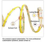 Waterproof COB 320Ds 8mm Ra 85 Light Strip for Smart Mirrors or Home Beautificat