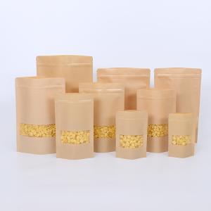 Quality Frosted Window Digital Printing Kraft Paper Pouches wholesale
