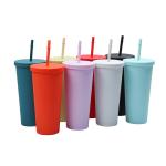 Wide Mouth Single Wall 24 Ounce Plastic Tumblers Clear Custom Plastic Tumbler