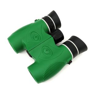 Quality 10x22 Outdoor Children's Toy Binoculars Green Food Grade PVC wholesale