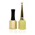 8ml 10ml Electroplated Silver Nail Polish Glass Bottles With Brush Cap