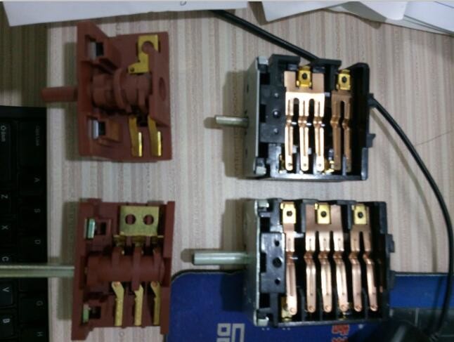 3 Pins 5 Position Oven Selector Switch 16A 250V T125 Copper Contacts