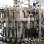 Energy Drink PET beverage bottling machine 400V Washing Screw 4 In 1 Monoblock