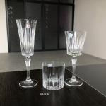 Dining Wedding Table Charger Plates Clear Cut Republic Crystal Wine Glass