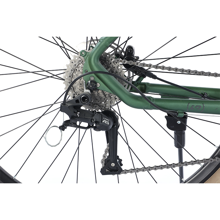 30.5 inches Mountain Bicycle Aluminum Alloy Frame 18 Speed Gears Mechanical Disc Brake Set