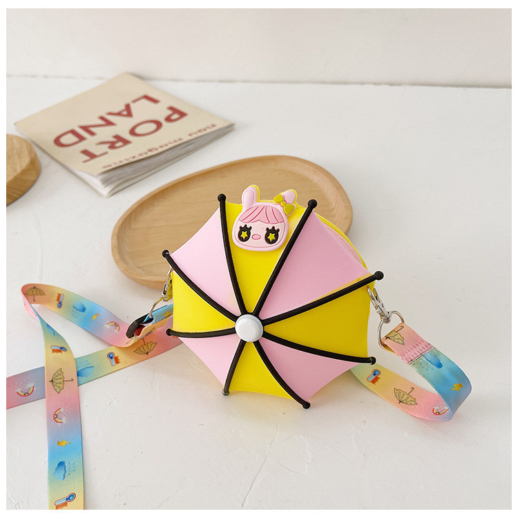 Silicone Pencil Case Makeup Bag Silicone Corssbody Shoulder Purse Bag Cartoon Kids Purse Children'S Handbag Shoulder Bag