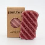 Large Natural Baby Bamboo Charcoal Konjac Sponge Wave Shaped