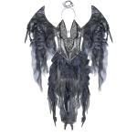 Adults Halloween Costume Dark Angel Cosplay Wings Stage Walk Evil Feather Waist