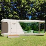 Steel Frame Prefabricated Container Camping Tiny Capsule Houses Anti Corrosion