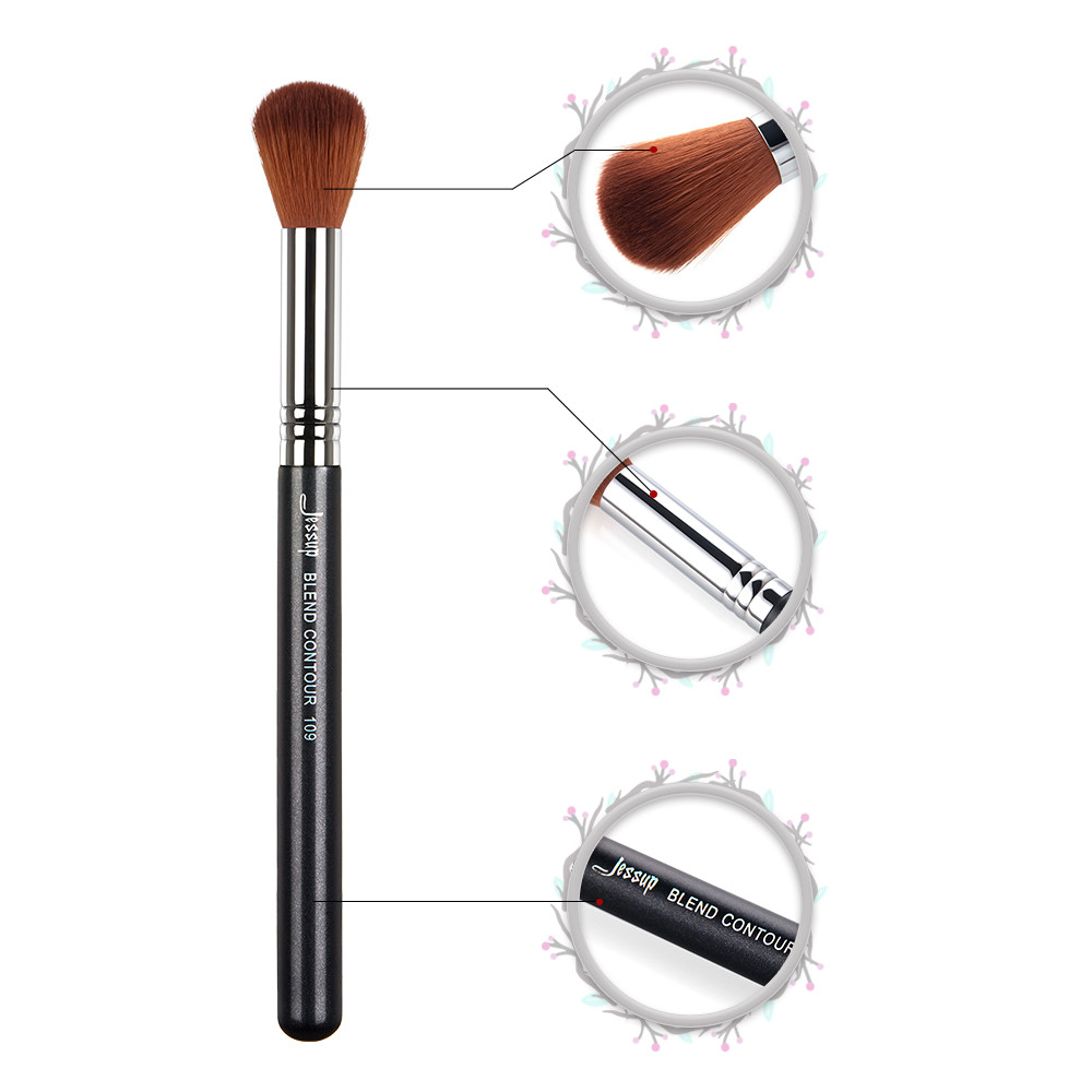 Durable Contour Blending Brush 1.5cm Tip Synthetic Hair Makeup Brushes