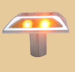 Aluminum led solar road stud with 3 pcs led per side