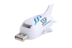 Quality 32G 3.0 yellow color plastic Plane shaped USB with customized logo and package show life brand wholesale