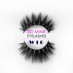 Black Natural Looking Fake Eyelashes , 25MM Length Thick False Eyelashes