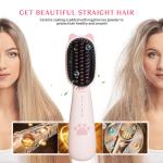 MCH USB Wireless Electric Hair Brush Mini Travel Oval Hairbrush For Wet Dry