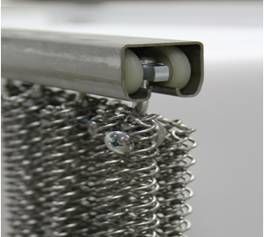 Aluminum Metal Coil Curtain For Restaurant Interior Decoration With Accessories