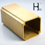 ISO9001 Anti Corrosion Brushed Brass Handrail For Staircase