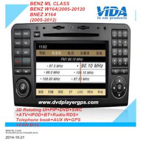 China Android car DVD GPS 3D Wifi for Benz ML CLASS /BENZ W164(2005-2012)/BNEZ X164(2005-2012) on sale
