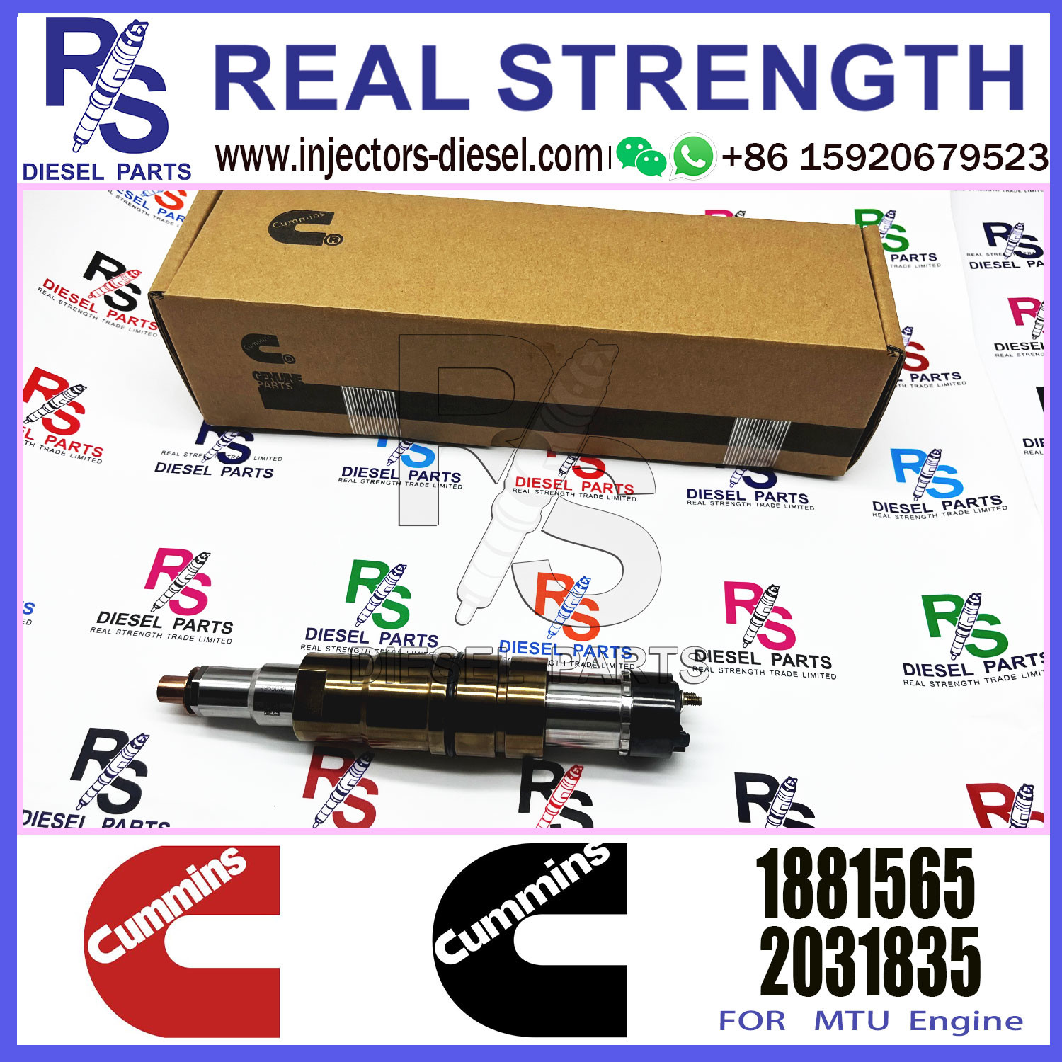 Diesel Injector 1881565 1933613 2031836 2086663 Common Rail Injector