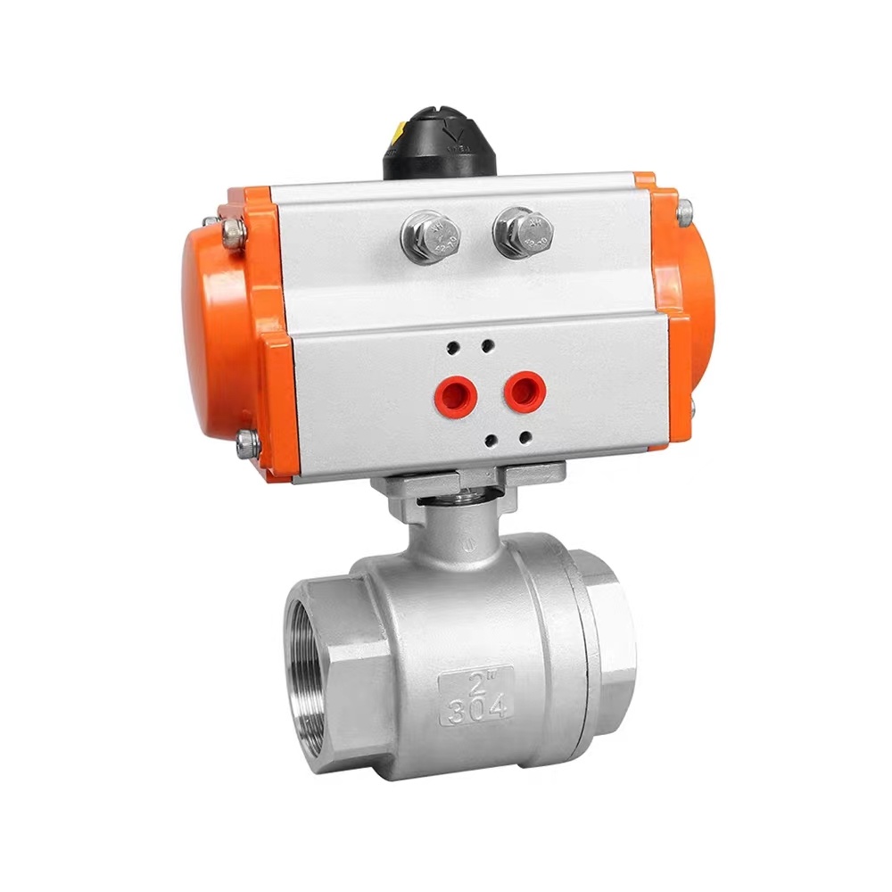SS304/316 2PC Ball Valve with Pneumatic Actuator