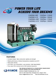 Quality 287KW-330KW 6DM Series of FAW Diesel Engine wholesale