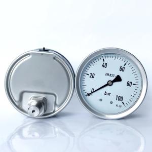 Quality 4 Inches 100 Bar Pressure Gauge wholesale