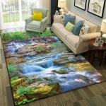3D Printing Crystal Velvet Floor Carpet Rug Dining Room Floor Mat