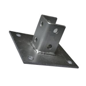 Quality Corrosion Resistant Heavy Duty Steel Strut Channel Base 4 Holes Base for Support wholesale