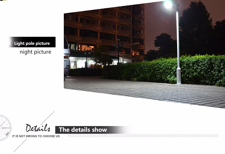 500D Outdoor Rechargeable IP65 waterproof street light solar led flood lighting
