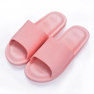 Quality Pink Disposable Hotel Bathroom Slippers Free Simple Design Good Breathability wholesale