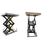 2000kg Double Scissor Lift Cart 1300mmx850mm Max Height 70.08in