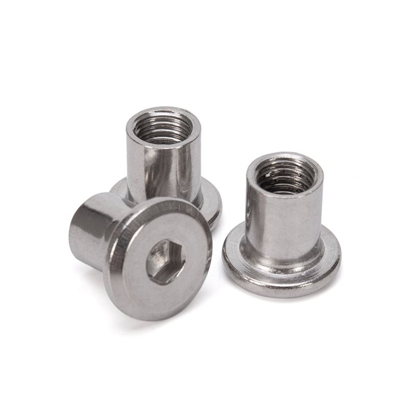 Oil Gas Industry M3/M4/M5/M6 Flat Head Hex Socket Sleeve Nuts with Plain Finish and Metric Measurement System
